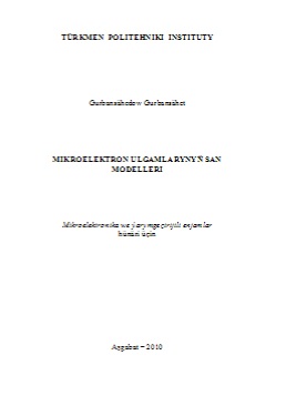 Mikroelektron ulgamlarynyň san modelleri